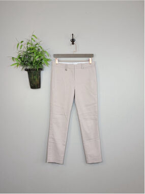 Karl Lagerfeld 2 Slim Tapered Leg Khaki Crop Capri Dress Career Pants Beige